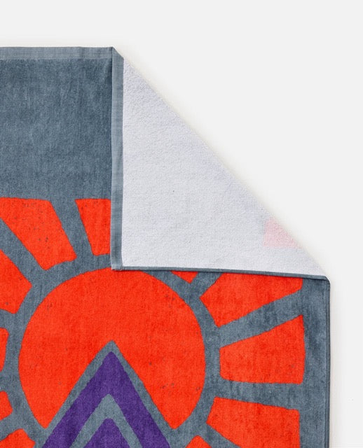 Sunstash Beach Towel Chrome