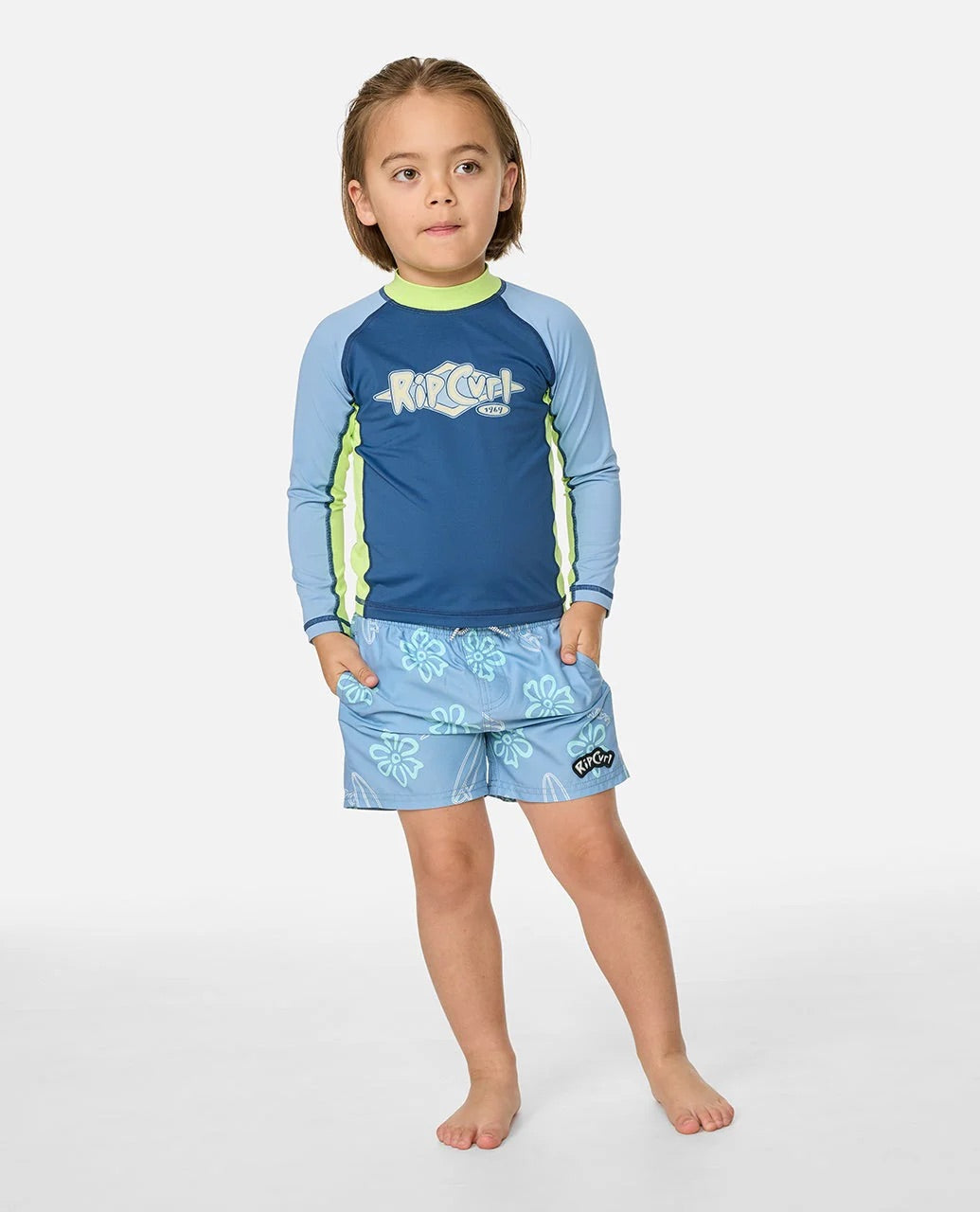 Ride The Wave UPF Long Sleeve Boy Rash vest