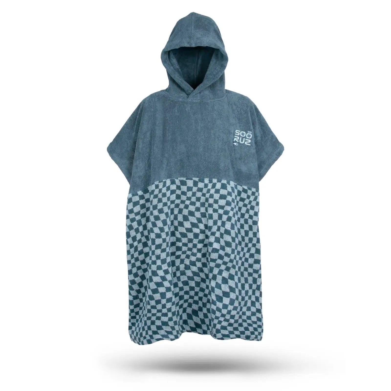 Poncho BLURRY COTTON BLUE