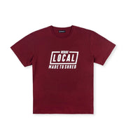 Κοντομάνικο MISSION BURGUNDY TEE