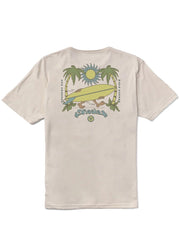 Short Sleeve Out There Organic Tee, Bone