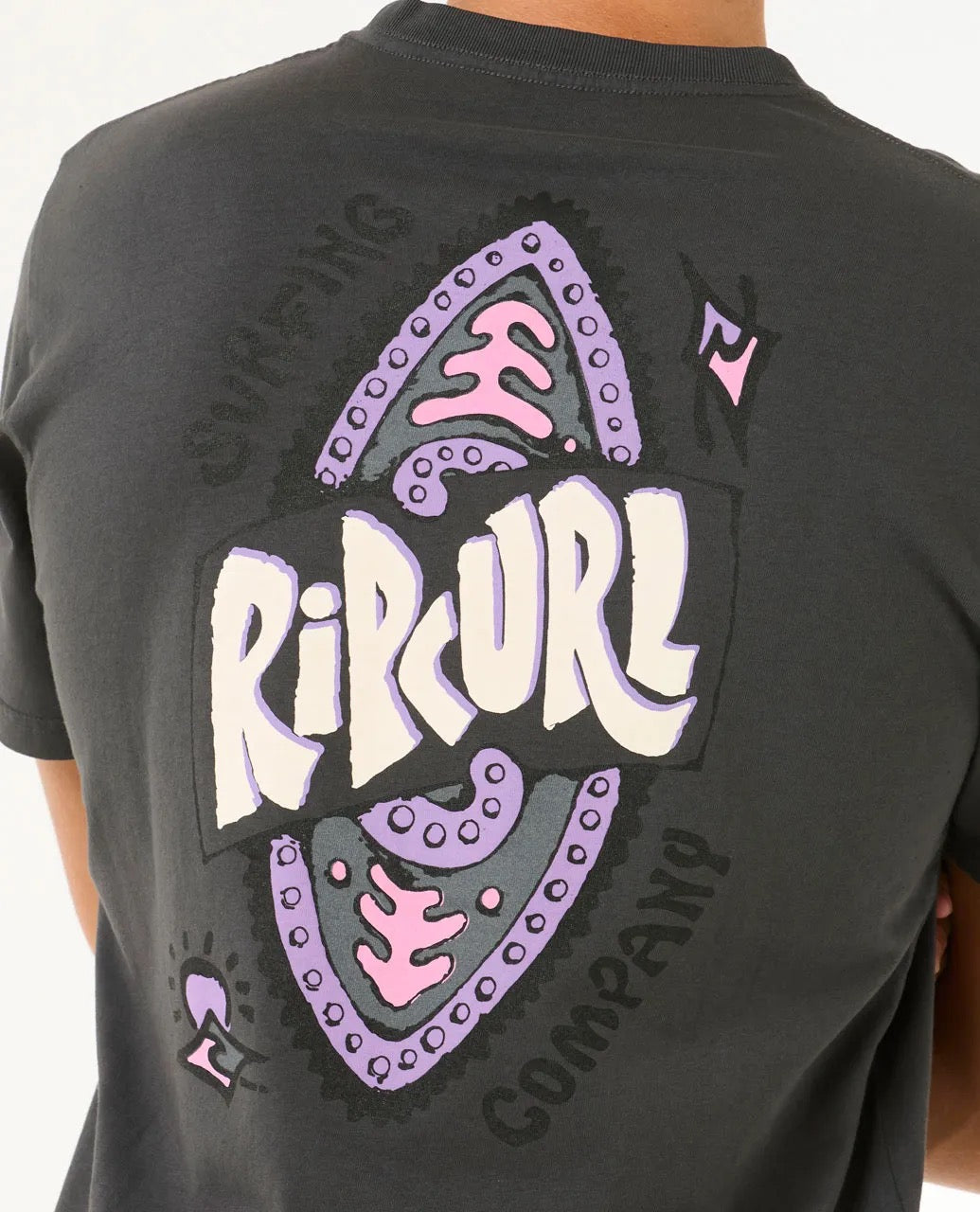 Shield Tee Washed Black