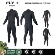 FLY  ORGANIC OYSTERPRENE FRONT ZIP SURF WETSUIT 5/3