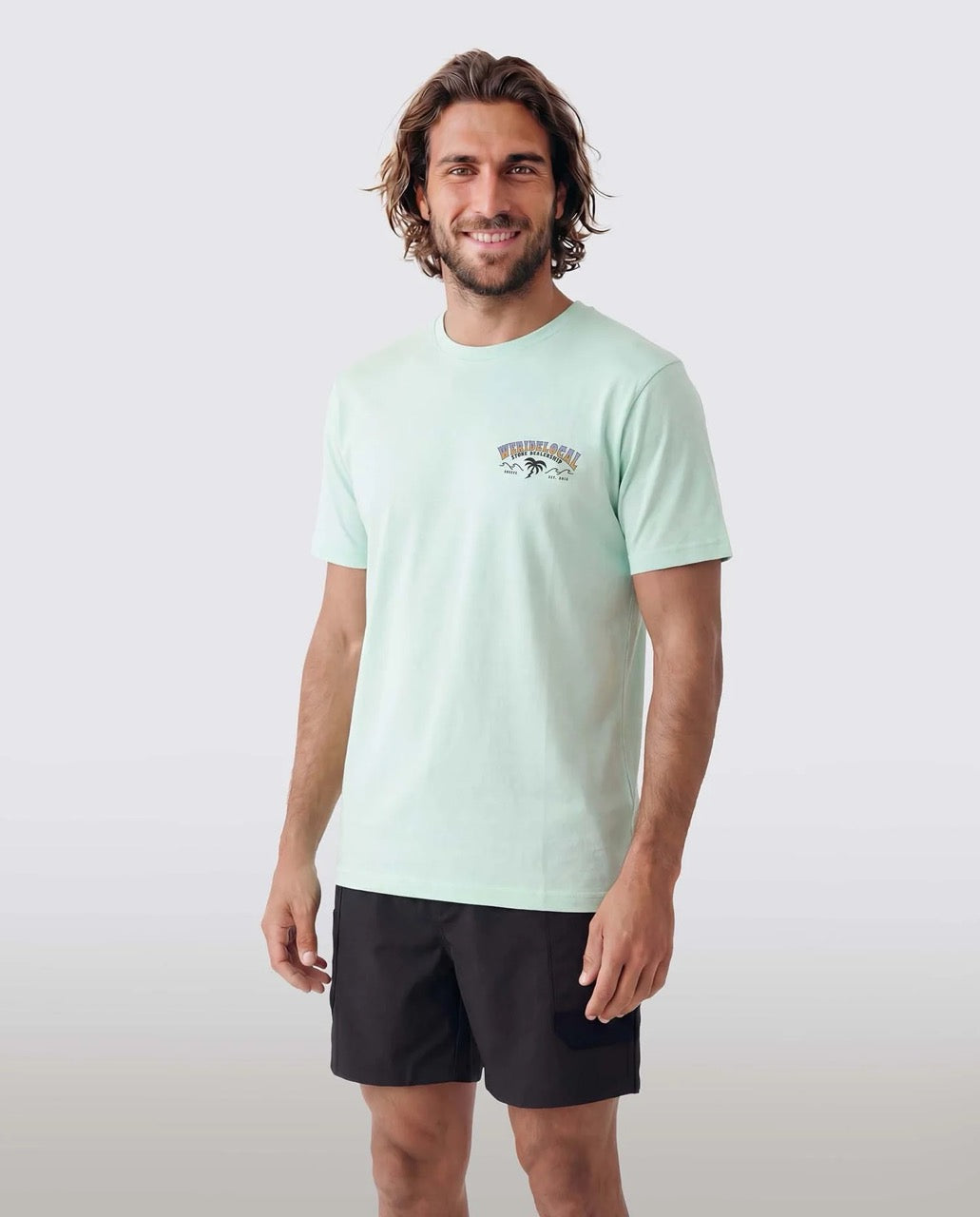 Overseas Black Hybrid Boardshorts