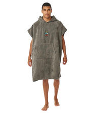 Logo hooded Poncho Grey