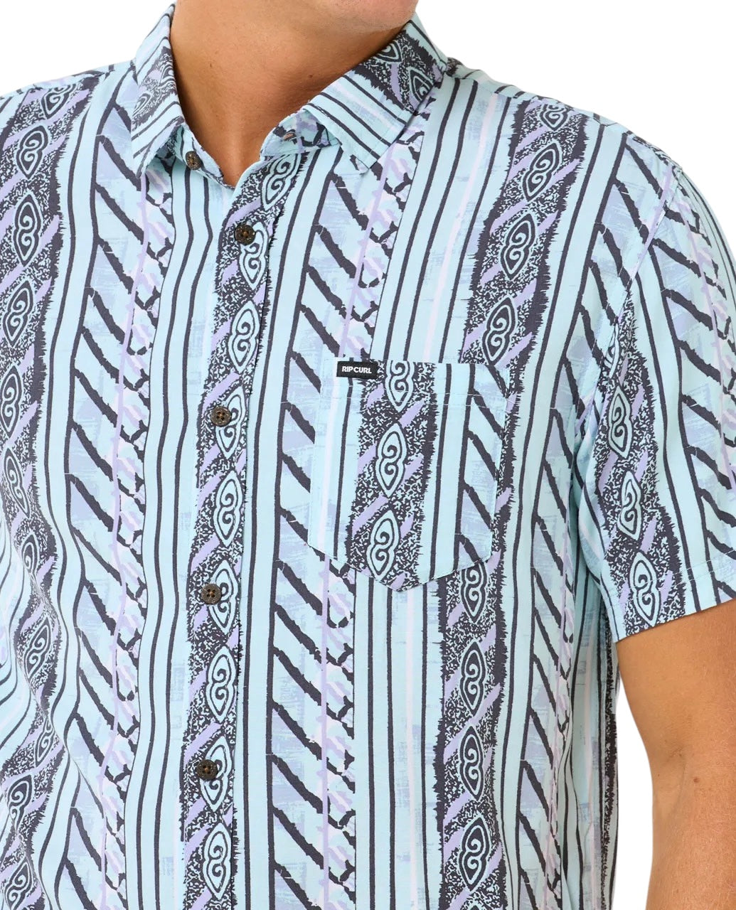 Fun Times Short Sleeve Shirt Light Aqua