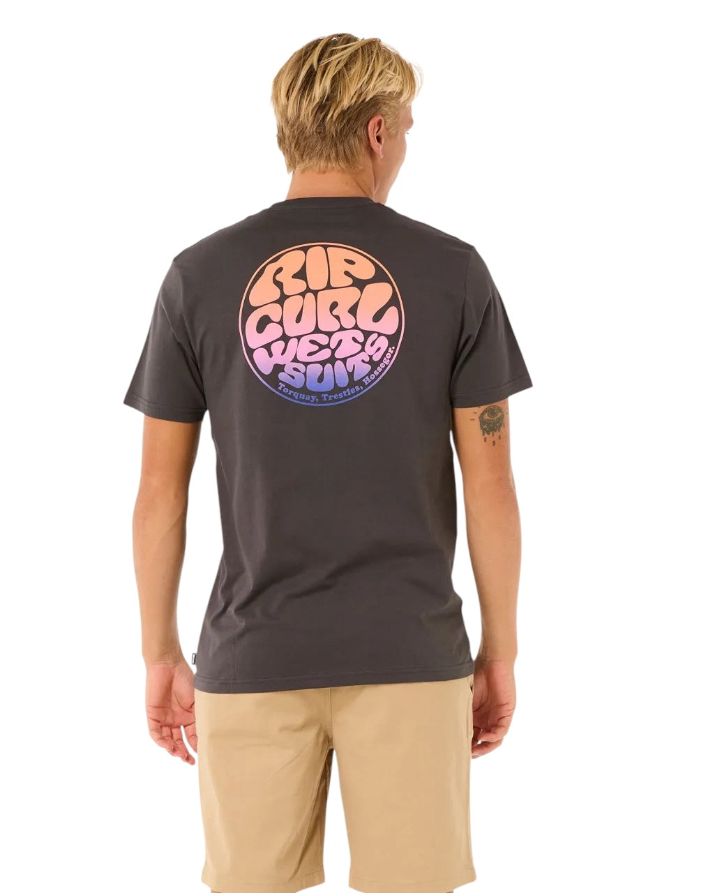 Wettie Passage Icon Tee Washed Black