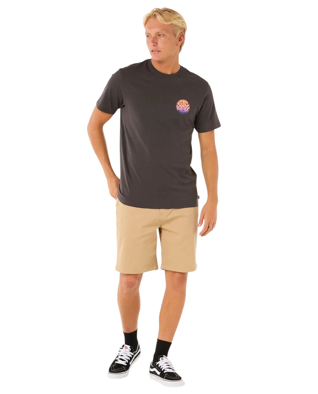 Wettie Passage Icon Tee Washed Black