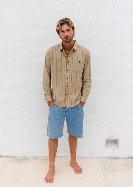 Rails Cord Printed Eco Ls Shirt