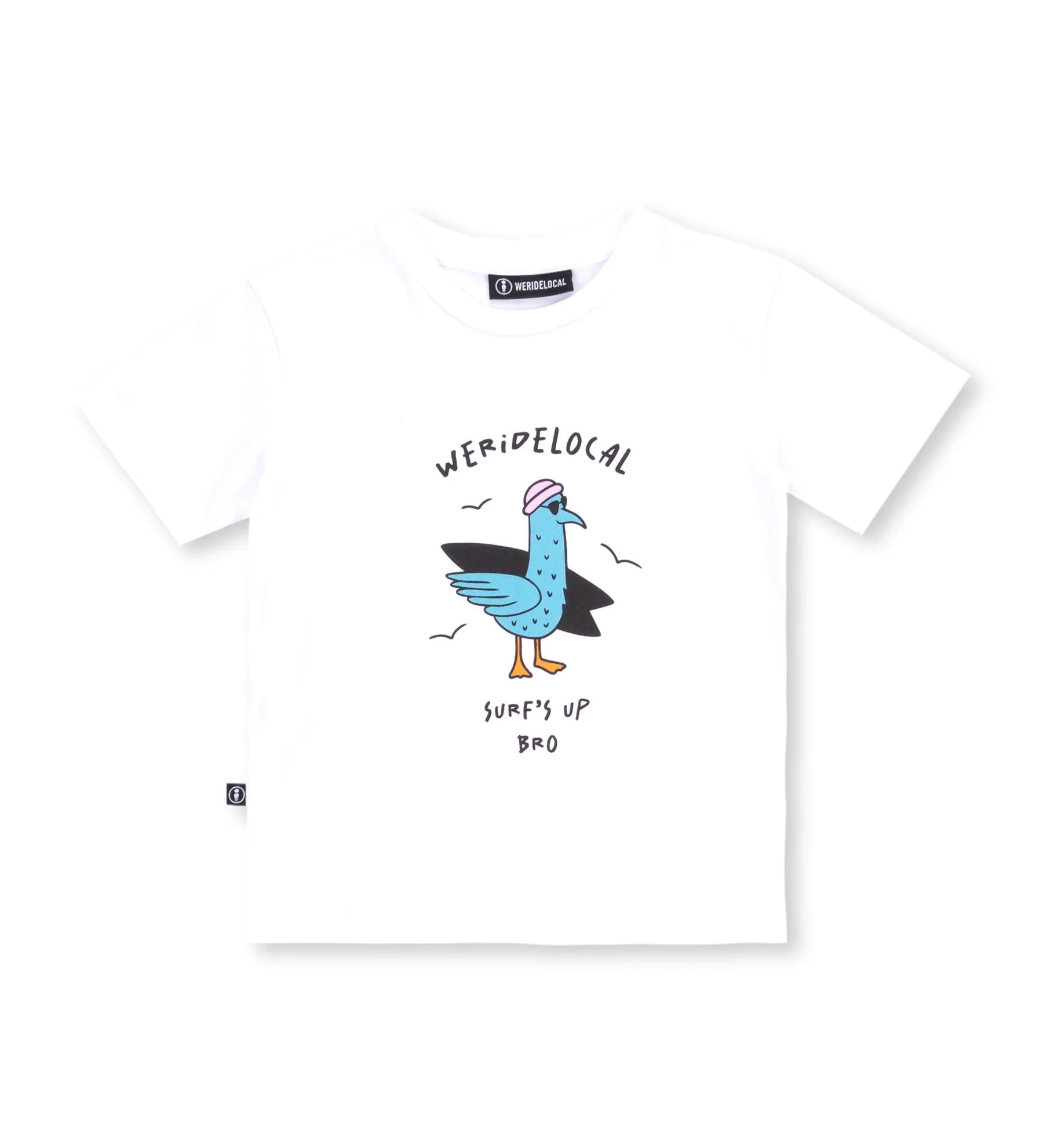 Surf's Up White Kids Tee