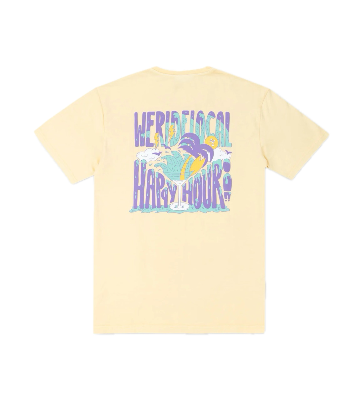 Happy Hour Faded-Apricot Tee