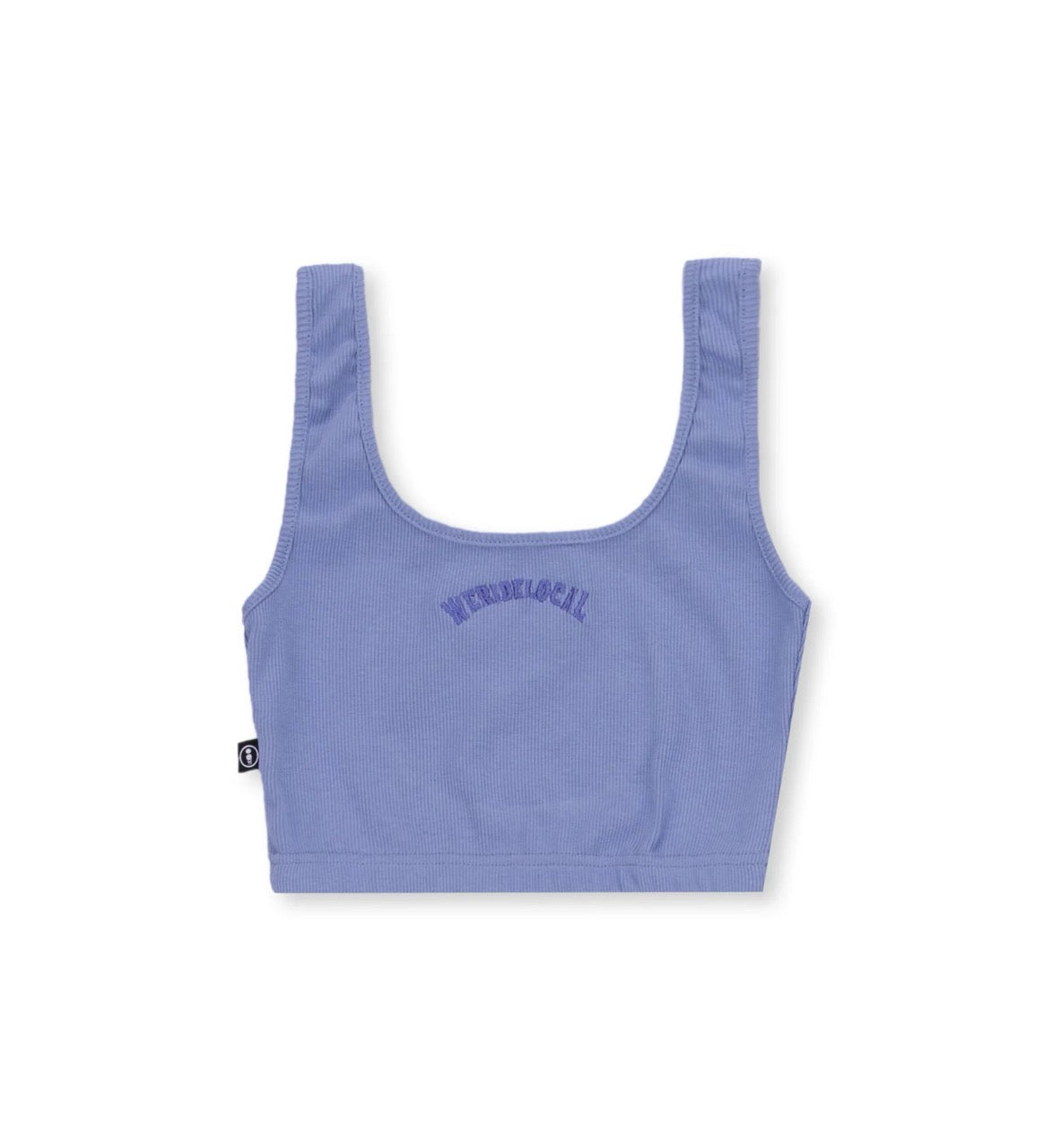 TYPO RIBBED CROP TOP