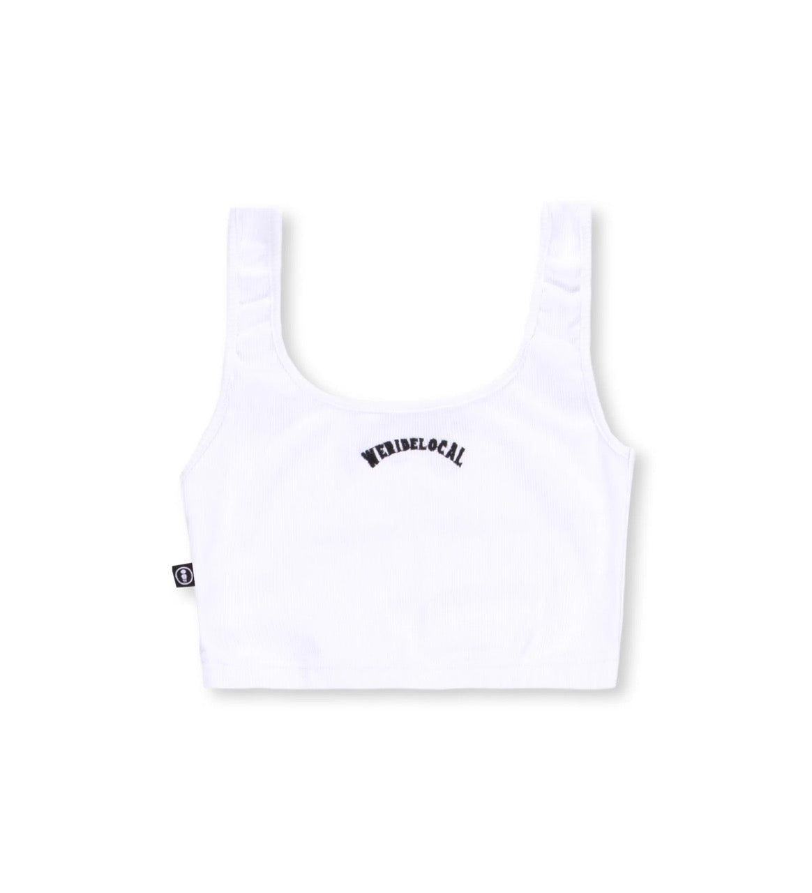 TYPO RIBBED CROP TOP