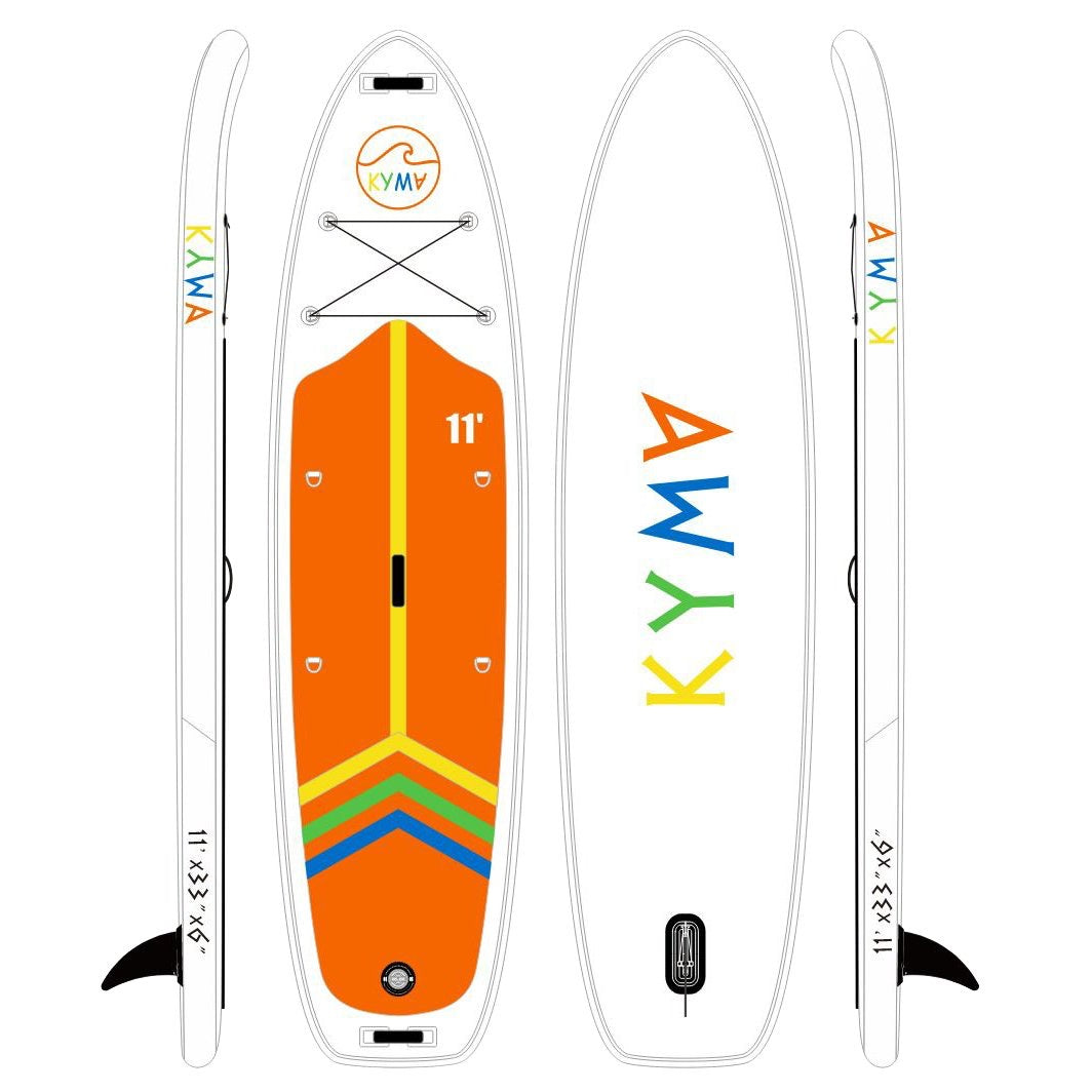 KYMA Inflatable Stand Up Paddleboard/I-Sup 11′,0″ // Orange