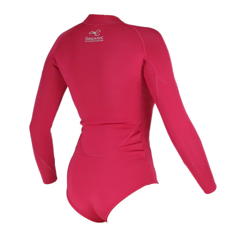 Divine Shorty Women 1/1 LS mini zip Organic Oysterprene
