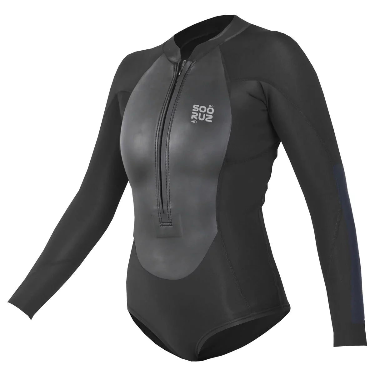 Divine Shorty Women 1/1 LS mini zip Organic Oysterprene