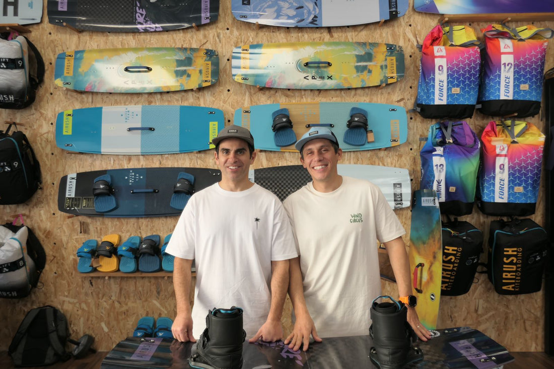 George Tsavalos and Stelios Kontos at Windcircus Nafpaktos
